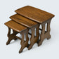 Ercol Nest Of Tables Solid Elm Side Tables Ercol's Badge 1970s GD FREE Delivery*