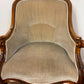 Victorian Walnut Carved Bedroom Chair