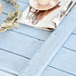 Pastel Blue Vintage Military Chest Coffee Table – Reclaimed Solid Wood Army Trunk Storage Table, Rustic Farmhouse Coffee Table