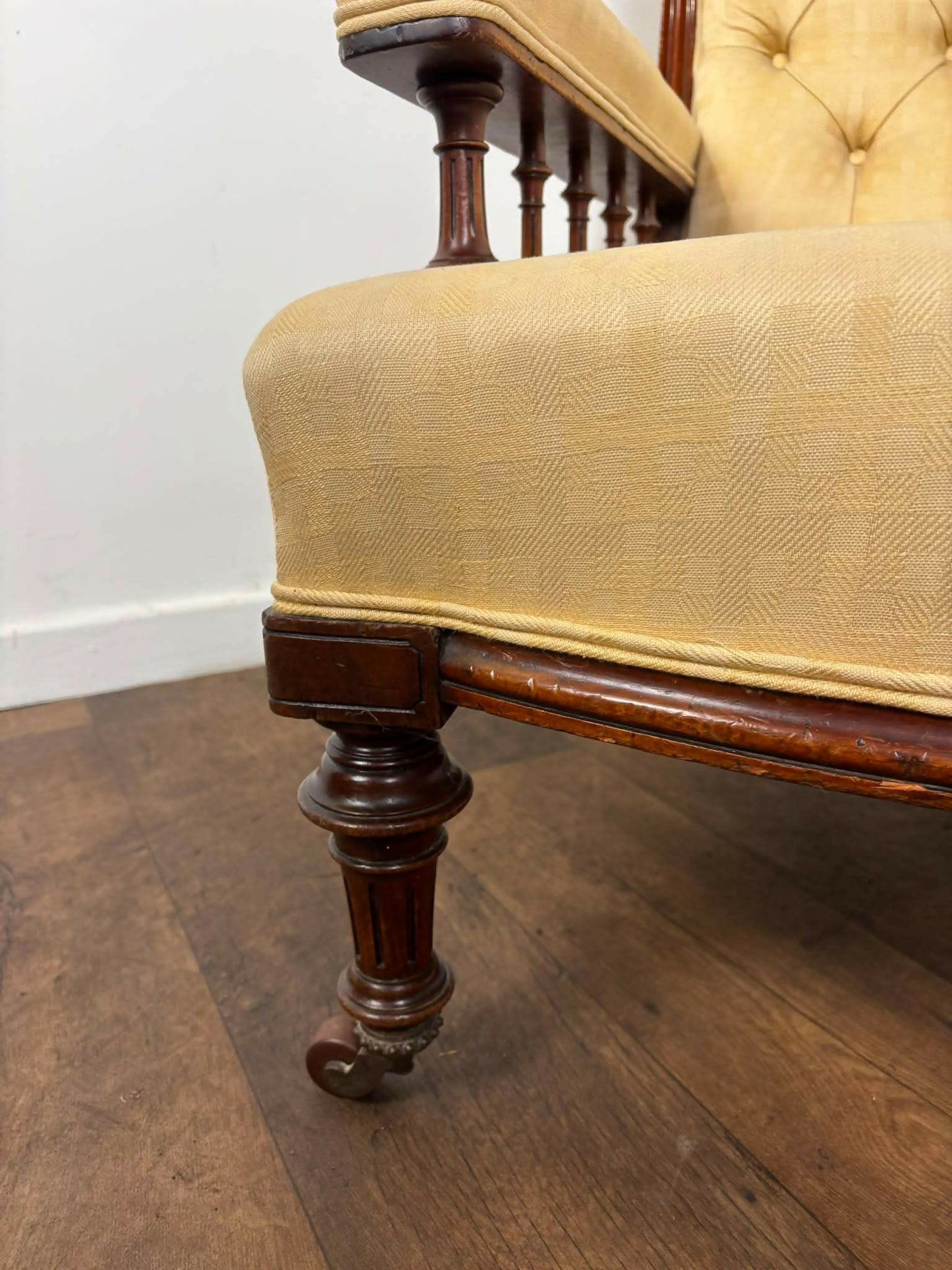 Edwardian Mahogany Framed Nursing Armchair