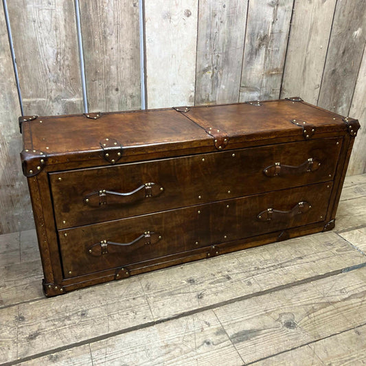 Bespoke hand dyed tailored luxury tv unit