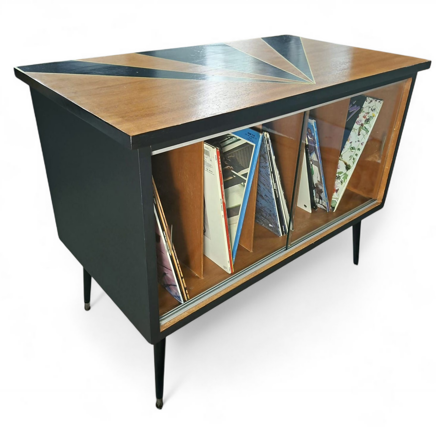 Mid Century Record Storage Cabinet