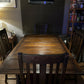Jacobean Revival Oak Dining Set 4 Chairs And Extendable Table