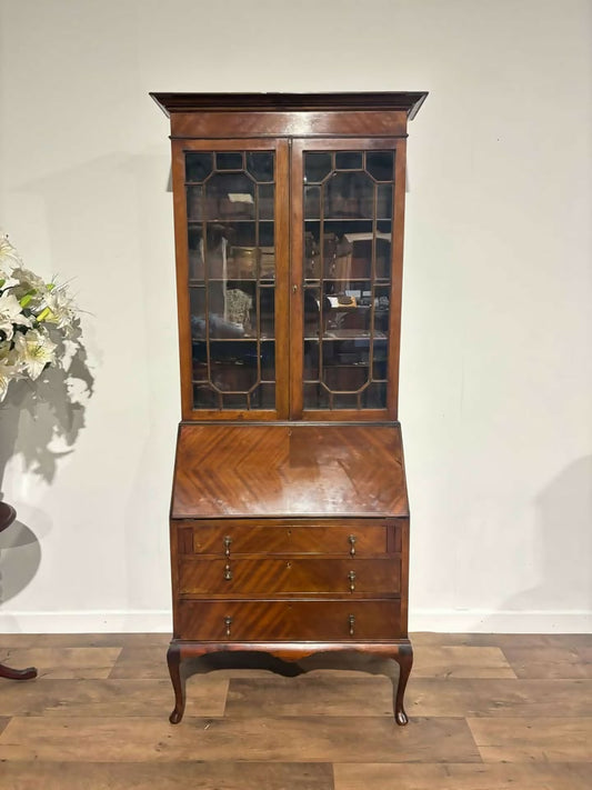 Vintage Mahogany Bureau Bookcase