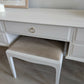 Stag Minstrel Dressing Table and Stool Professionally Refinished in Warm Neutral Cashmere