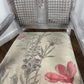 Vintage Painted Grey Cane Back Armchair / Bedroom Chair
