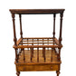 Antique 19th C Walnut Canterbury side table magazine rack.
