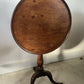 A Georgian antique oak tripod table