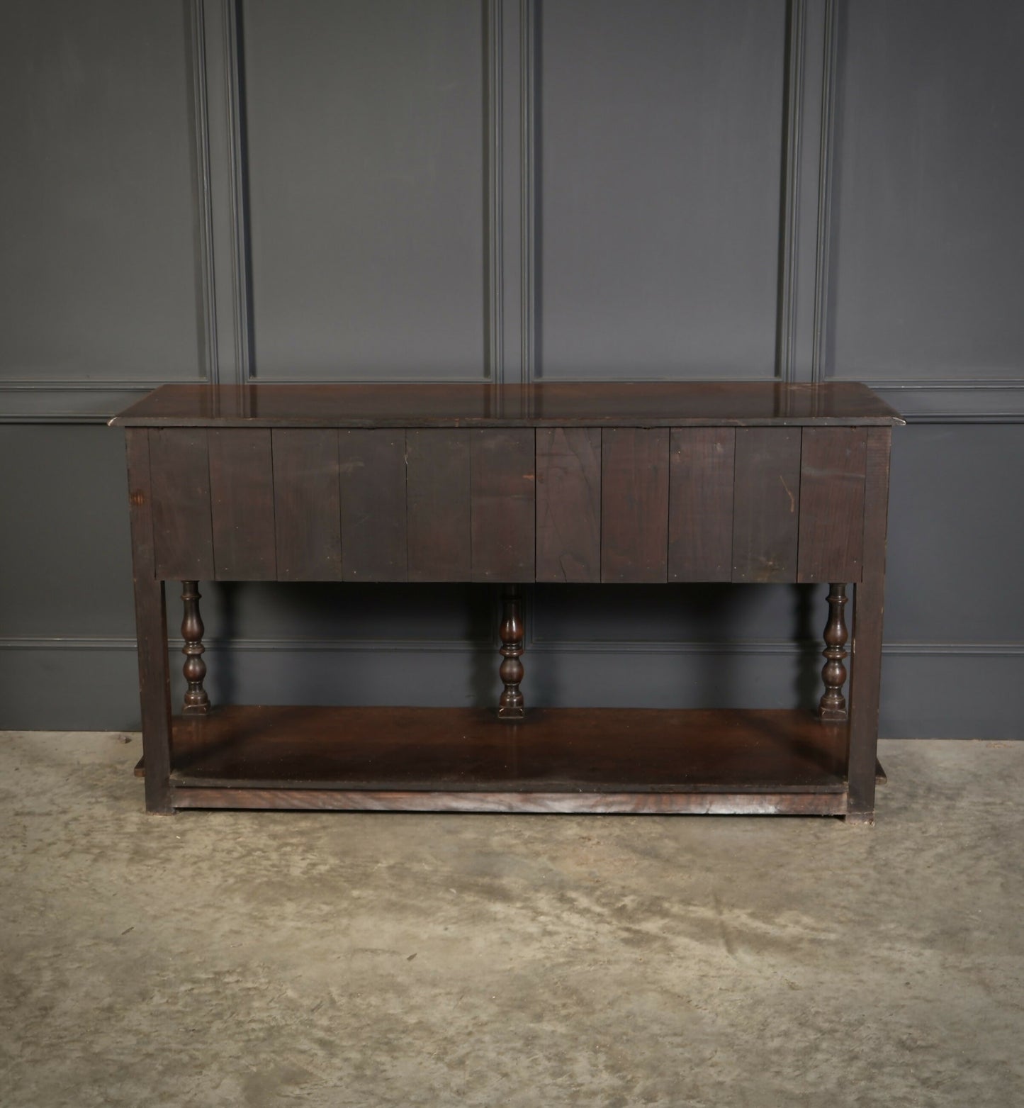 Rustic Oak Carved Antique Sideboard