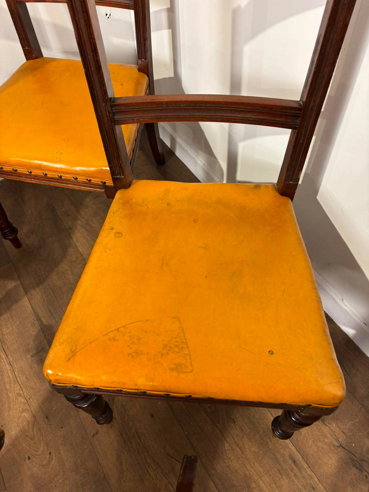 Set Of Six Edwardian Mahogany Dining Chairs