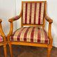 Pair of French Louis XVI Style Upholstered Armchairs
