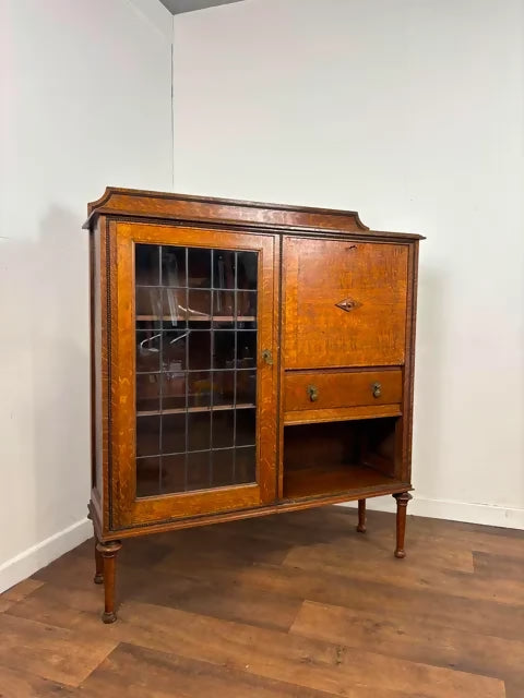 Vintage Oak Bureau Bookcase