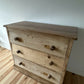 Antique Victorian Pine Chest of Drawers Rustic Solid Stripped Pine