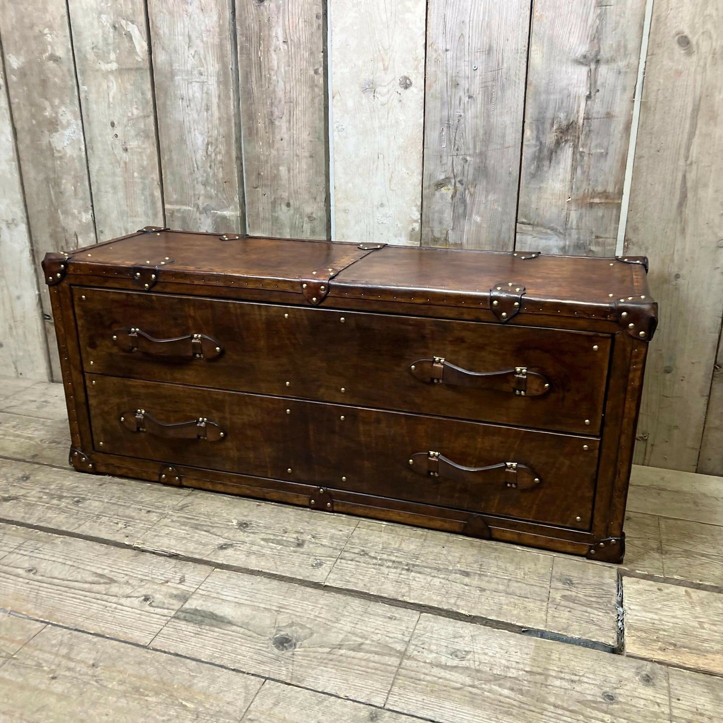 Bespoke hand dyed tailored luxury tv unit