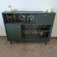Mid Century Nathan Cocktail Cabinet /.Glass Door Bookcase