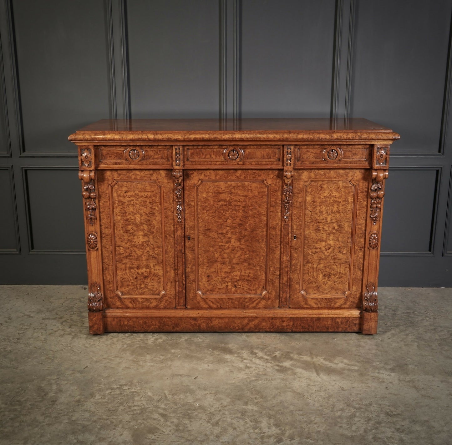 Victorian Pollard Oak Art Deco Sideboard
