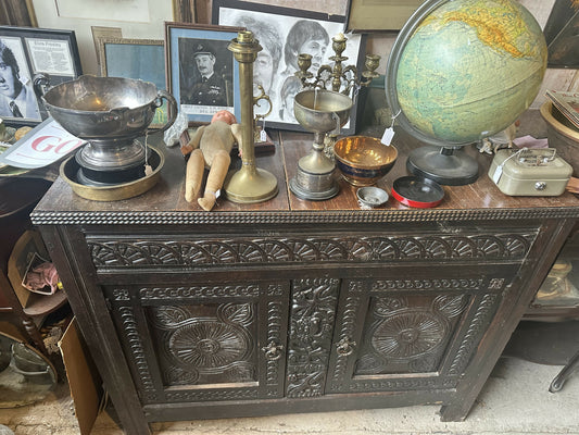 Gothic Carved Antique Sideboard