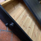 Large Black Painted Pine Late 20th Century Coffee TV Table Plan Chest Style