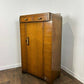 Vintage Oak Gentlemans Wardrobe / Tallboy – Art Deco Style