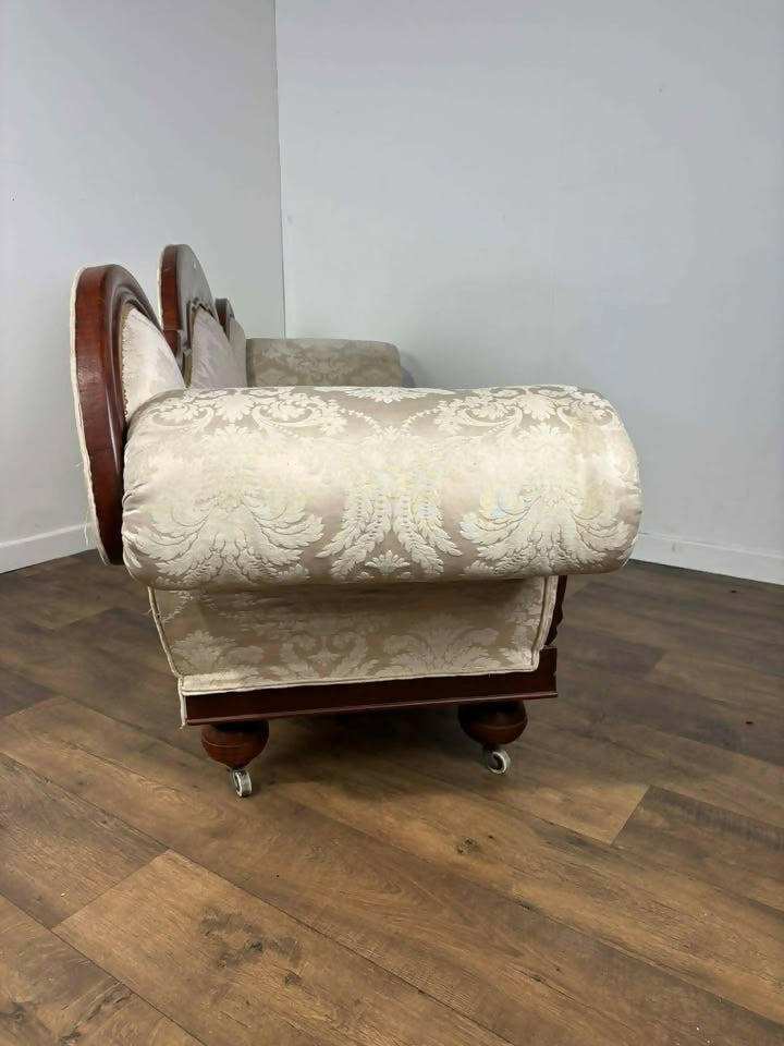 19th Century Mahogany Framed Settee