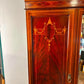 Edwardian Mahogany Inlaid Wardrobe / Armoire with Mirror & Drawers