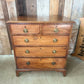 Antique Georgian Mahogany Two over Three Chest of Drawers, c 1820