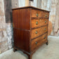 Antique Georgian Mahogany Two over Three Chest of Drawers, c 1820