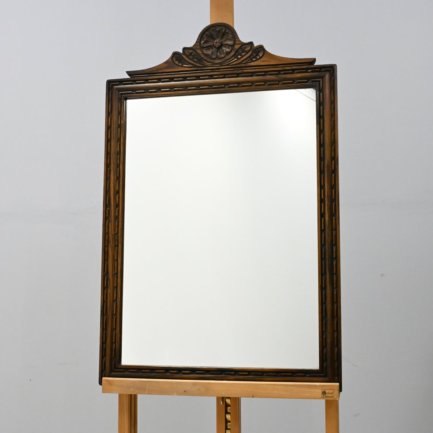Old Charm Oak Framed Wall Mirror Heavy 80cm x 52cm Light Oak FREE Delivery. SBR9888/0912D