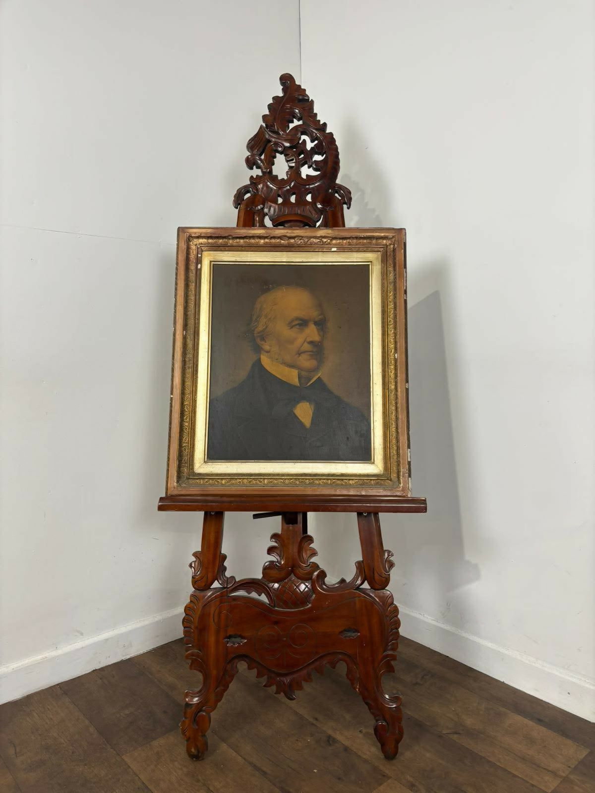 Victorian Oleograph Portrait of William E. Gladstone MP – Robert A. Muller