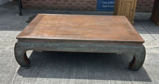 Monumental Quality Oriental Chinese Ming Style Heavy Designer Low Coffee Table