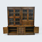 Old Charm Large Wall Unit Bureau Drink Cabinet Light Oak Finish FREE UK Delivery