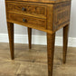 Bedside Table Vintage French Style Inlaid Burr Cabinet Carved Cupboard LOT 6289
