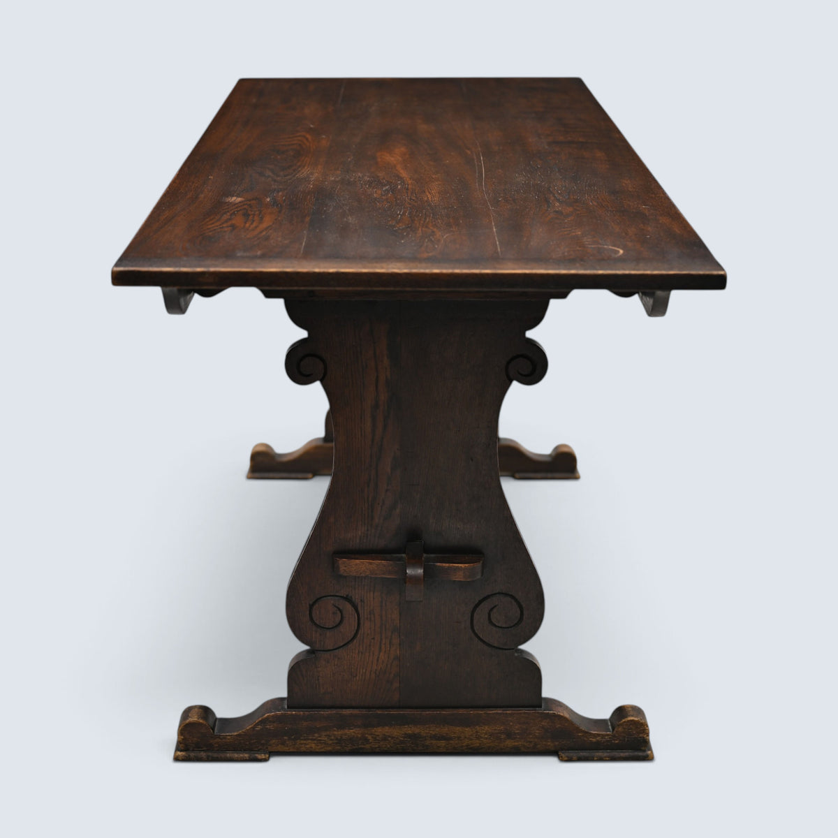 Maple & Co Solid Oak Dining Table Refectory Style 1920s/30s FREE UK Delivery*
