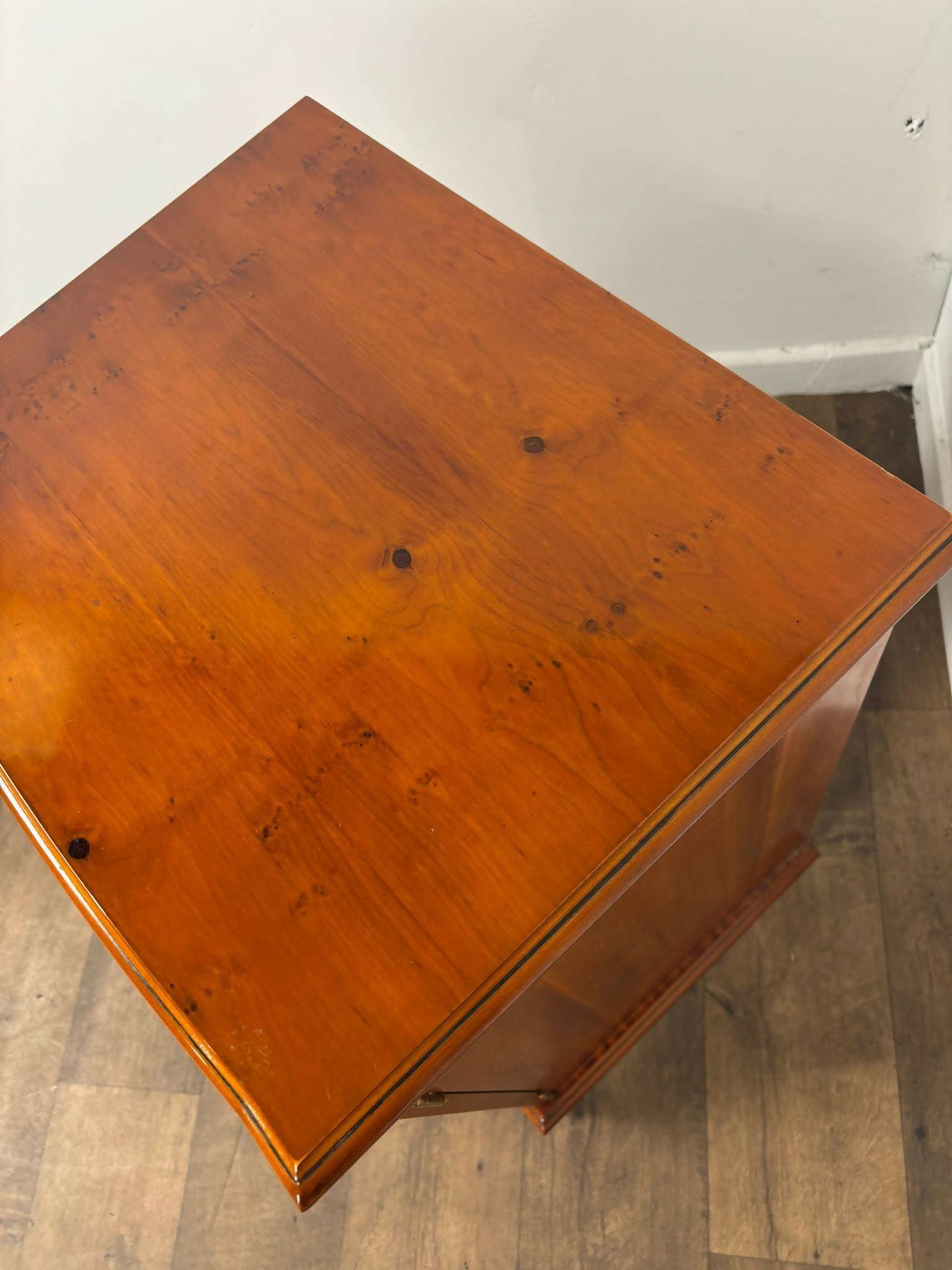 Reproduction Yew Cabinet - Badged 'Minster Furniture