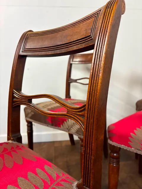 Set of Six 19th Century Mahogany Dining Chairs