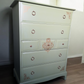 Stag Minstrel Pale Green Chest of drawers