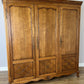 Wardrobe Vintage French Louis XVI Style Three Door Oak Carved Armoire LOT 6458