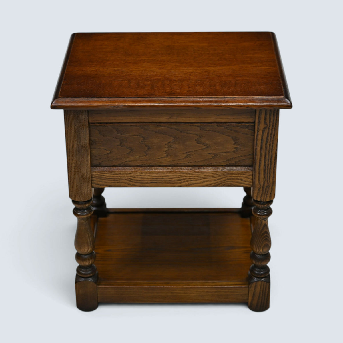 Old Charm Side Table Lamp Table Light Oak Finish With Drawer FREE UK Delivery