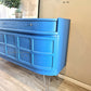 Luxurious Large Curved Sideboard, by Nathan in Lake Blue