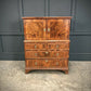 Vintage Walnut Drinks Cocktail Cabinet On Chest