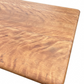 Bespoke Country Farmhouse 6-Seater Dining Table with Solid Curly Maple Top and Deep Blue Turned Legs