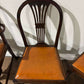 Set of Six Vintage Mahogany Dining Chairs - two of which are carvers.