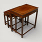 Chinese Nest of Tables Teak/Rosewood Carvings 3 Side Tables Free UK Delivery*
