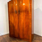 Vintage Walnut Veneered Double Wardrobe
