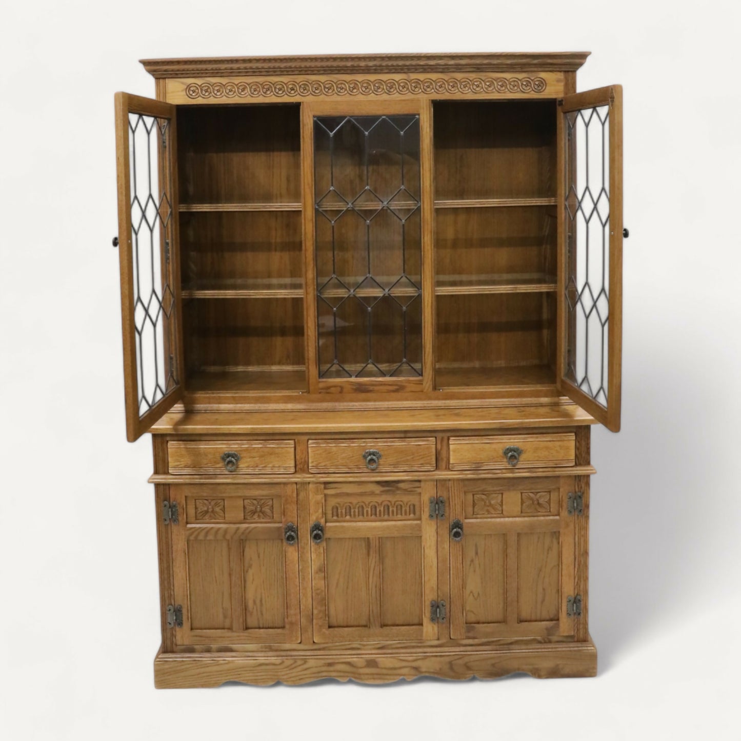 Old Charm Sideboard Base Display Top Cupboards Vintage Finish FREE UK Delivery. SBR9668/1510D