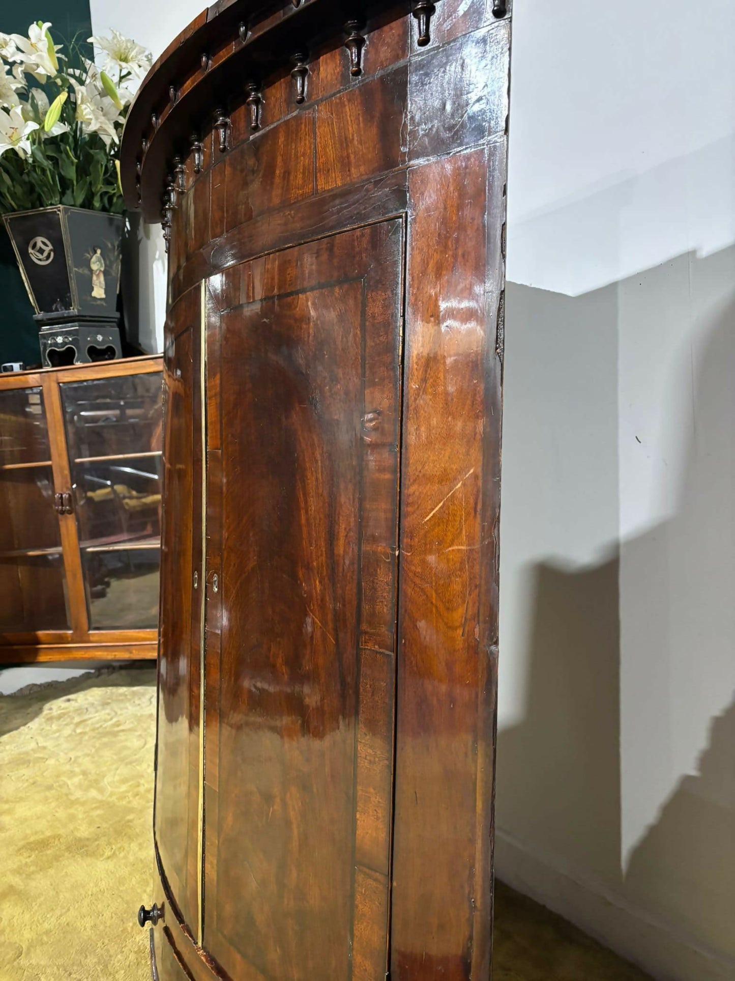 George III Mahogany Corner Cupboard6