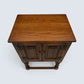 Old Charm Pedestal Cabinet/Side Table Linenfold Doors #1582 FREE UK Delivery*