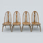 4 Ercol Windsor Swan Bow Back Dining Chairs Golden Dawn EXC FREE UK Delivery*
