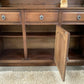 Vintage Old Charm style Oak Large Welsh Dresser Carved Display Cabinet Hutch
