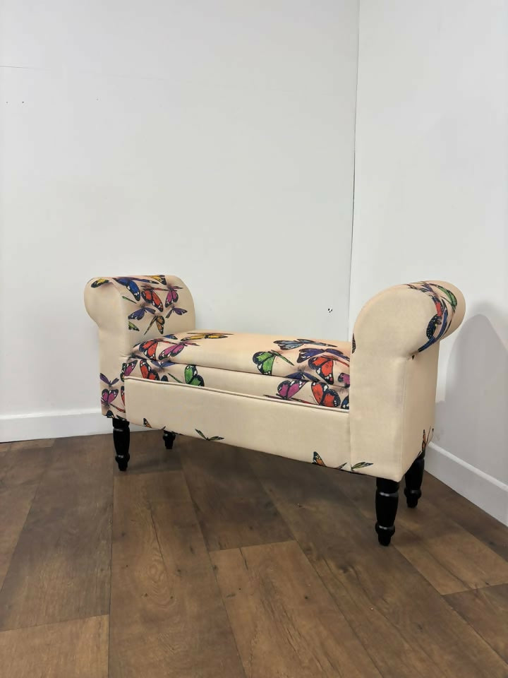 Contemporary Butterfly Patterned Stool